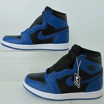 【未使用】NIKE/ナイキ AIR JORDAN 1 Dark Marina Blue/エア ジョーダン 1 ダーク マリーナ ブルー 555088-404/23.5 /060_画像4