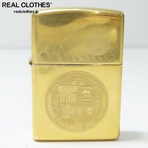 ZIPPO/ジッポー SOLID BRASS/ソリッドブラス CITY OF LOS ANGELES FOUNDED 1998年製 /LPL