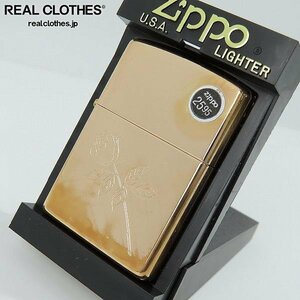 ZIPPO/ジッポー GOLD ROSE/薔薇 1999年製 /LPL