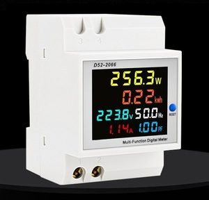 送料350円 色鮮やかなLCDデジタル表示 交流 電圧 電流 ワット計 D5266 デジタルパネルメータ AC 40.0~300.0V 0.00~100.0A
