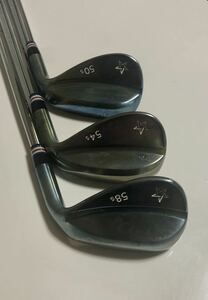 ★希少 アーティザンウェッジARTISAN WEDGE/50°54°58°3本セット/IP BLUE仕様/カスタム/コース未使用品★