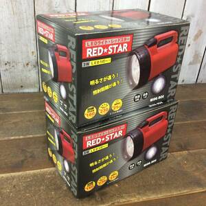 【TH-0821】未使用 WING ACE LEDライト・RED★STAR RS-1LED LED1灯タイプ 防滴仕様 230ルーメン 160m 2個セット