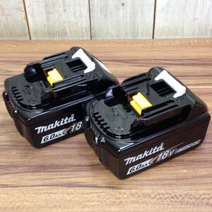 【TH-0993】未使用 makita マキタ 18V6.0Ahバッテリー BL1860B 2個セット ※箱なし ふたなし