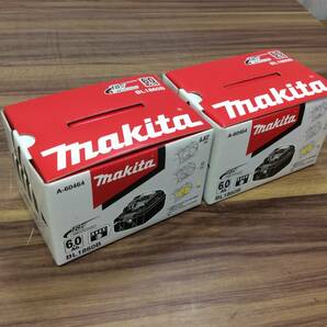 【TH-1132】未使用 makita マキタ 18V6.0Ah バッテリー BL1860B 2個セットの画像1