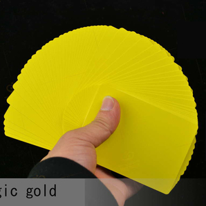 送料無料! 良質 カラーミリオンカード 黄 新品 激安 マジック 手品 gold