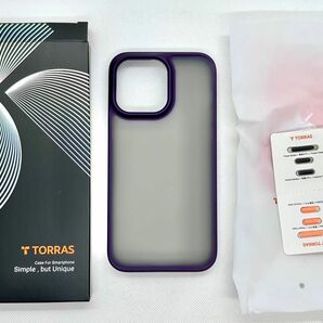TORRAS Guardian iPhone 14 Pro Max 用 ポリカーボネート 耐衝撃 スマホケース パープル