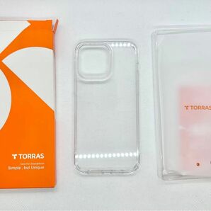 TORRAS 氷面鏡 iPhone 14 Pro Max 用 耐衝撃 クリア スマホケース 透明