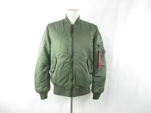 中古 アルファ ALPHA INDUSTRIES ジャケット MA-1 L カーキ メンズ