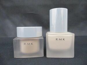 中古 コスメ RMK メイクアップベース 30ml クリーミィファンデーション EX 201 2点