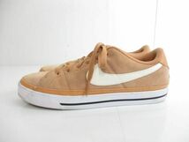 ナイキ NIKE スニーカー COURT LEGACY SUEDE 25.5cm ライトブラウン レディース_画像4