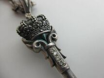 良品 ジャスティンデイビス Justin Davis ネックレス FLAMING KEY 925 いぶし銀 クリア_画像10