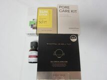 未使用 コスメ イニスフリー PORE CARE KIT VELY VELY WHIPPING BUBBLE PAD他 日焼け止め等まとめセット_画像3