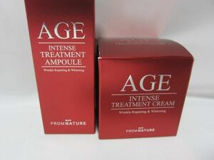 未使用 コスメ AGE INTENSE TREATMENT AMPOULE CREAM 2点セット