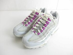 中古 ナイキ NIKE スニーカー AIR MAX 95 307960-113 24.0cm ホワイト系 レディース