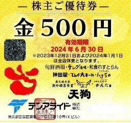 【送料無料】テンアライド 株主優待券 20,000円分 ※2024/6/30まで