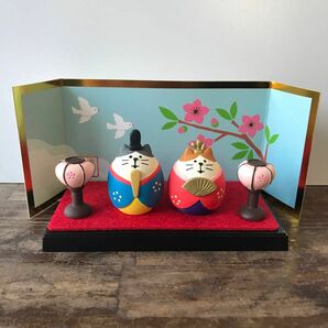 デコレ　ひな祭り　おひなさまセット　猫