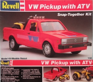 プラモデル 1/32 Revell 6043 - VW Caddy Pickup with Honda ATC 250