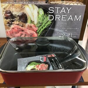 鍋料理やろうよ　角型卓上鍋　内面フッ素加工　IH ok 17