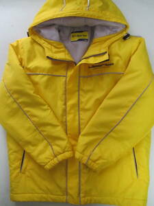 B used Liberta Liberta soccer school 130cm windbreaker training wear outer garment jacket Parker blouson yellow color 