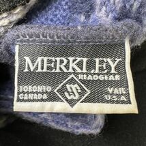 90s MARKLEY カナダ製 イヤーフラップ ニット キャップ ONE SIZE ニット帽 ハット パイロット 耳当て 80s ビンテージ_画像3