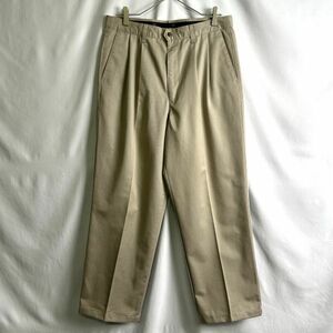 USA производства 90s DOCKERS хлопок 2 tuck брюки-чинос W33×L29 слаксы брюки из твила Docker's Levi's Levi's 80s 00s Vintage 