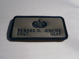 米軍実物ネームタグ　cwu 36p 45p 27p renard d. jenkins