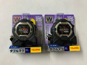 タジマ スケール コンベックス セフG3ゴールドWマグ25 メートル目盛 CWM3S2555×2個