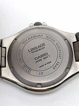 T855 CASIO カシオ LIN-171J LINEAGE リネージ クォーツ チタニウム チタン メンズ 腕時計 稼働品_画像5