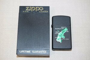 Zippo ジッポー SAIPAN 年代不明 未使用品 スリム オイルライター ケース付 4859