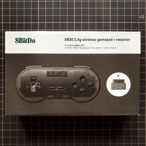 【 新品 】8BitDo SN30 2.4g ワイヤレス コントローラー レシーバー / スーパーファミコン SNES