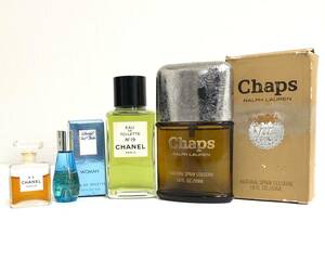 香水 ４点 まとめ / CHANEL No,19 , No,5 / シャネル / Chaps RALPH LAUREN / チャップス ラルフローレン / Davidoff / ダビドフ / 現状品