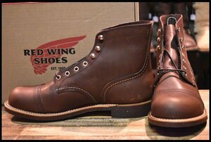 【9D 箱付 未使用 23年】レッドウィング 8111 アイアンレンジャー アンバー ハーネス キャップトゥ ブラウン ブーツ redwing HOPESMORE