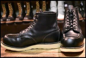 【9.5E 良品 13年】レッドウィング 8179 アイリッシュセッター 黒 ブラッククローム モックトゥ 編み上げ ブーツ redwing HOPESMORE