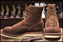 【9.5E 良品 10年】WESCO ウエスコ カスタムジョブマスターLTT ブラウン ラフアウト 茶 ビブラム1010 編み上げ ブーツ HOPESMORE_画像1