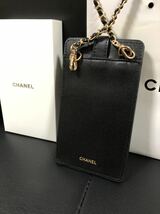 【新品】CHANEL シャネル ノベルティ ポーチ ココクラッシュ チェーン 箱付き ブラック ショルダー　②_画像3