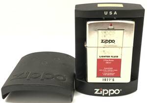 1円スタート ZIPPO ジッポー 1977’s オイル缶デザイン ホワイト/レッド 火花確認 喫煙具 オイルライター中古品