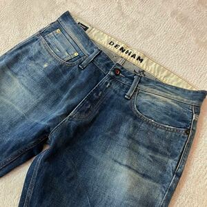 ●『状態◎W36インチ』DENHAM デンハム RAZOR SLIM FIT ヴィンテージ加工インディゴ デニムパンツ/ジーンズ/正規品/ルーマニア製/メンズ