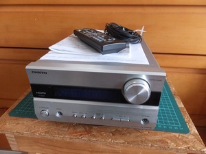 【動作品】ONKYO SA-205HD AVセンター リモコン 説明書 測定用マイク 付き