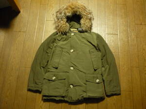 WOOLRICH　ウールリッチ　ARCTIC PARKA　アークティックパーカー　ダウンジャケット　カナダ製　オリーブ　サイズXS