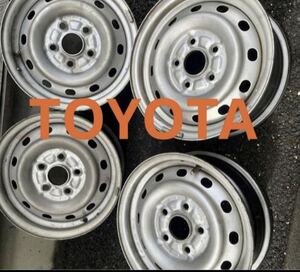 ★トヨタ純正　　14x5.5J+50 PCD 114.3鉄・スチールホイール4本　★送料安い　ゆうパック120サイズ× 2 ！