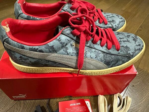 激レア！ プーマ クライド コージー &ダン PUMA CLYDE kozyndan 和 和風 和柄 波 波しぶき スニーカー