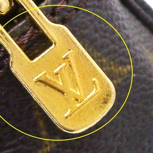 B23-3092 LOUIS VUITTON ルイ・ヴィトン M47524 トゥルース トワレット23 モノグラム ゴールド金具 ポーチ バッグ【※非正規の修理あり】の画像6