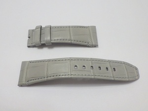 B24-98 AUDEMARS PIGUET オーデマピゲ 純正 革ベルト グレー code11.59用 22mm-18mm 腕時計ベルト クロコ ストラップ レザー