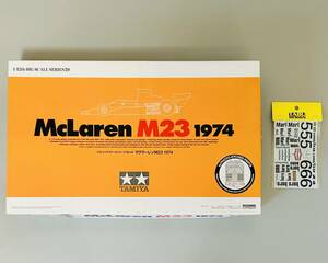 タミヤ模型 1/12 ビッグスケールシリーズ「NO.45 マクラーレン M23 1974（McLaren M23 1974）」未組立品 ＋ TABU DESIGN Marlboroデカール