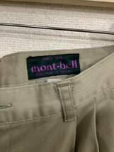 mont-bell モンベル　タック入りチノパン コットンパンツ　ベージュ アウトドア　メンズ　古着　キャンプ_画像3