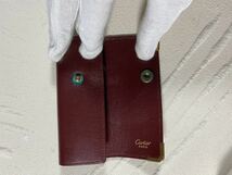 カルティエ　キーケース4連ワインレッドCartier ボルドー_画像5