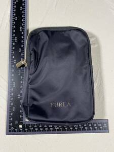 フルラ FURLA ポーチ ナイロン　化粧、コスメ、トラベル、黒　ブラック