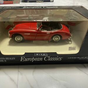 【箱付き】《1/18スケール》1961 AUSTIN-HEALEY 3000 MARK Ⅱ ERTL メタルダイキャスト ミニカー コレクション放出 European Classics