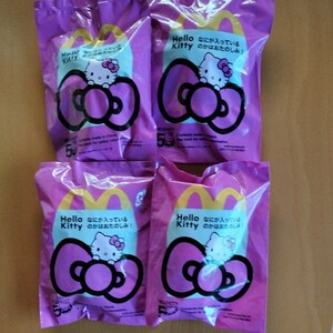 Новый неоткрытый McDonald's Happy Set Hello Kitty Kitty 4 штуки