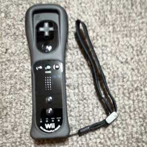  new old goods use 1,2 times Nintendo Wii remote control motion plus INSIDE black black operation verification settled after button hole 